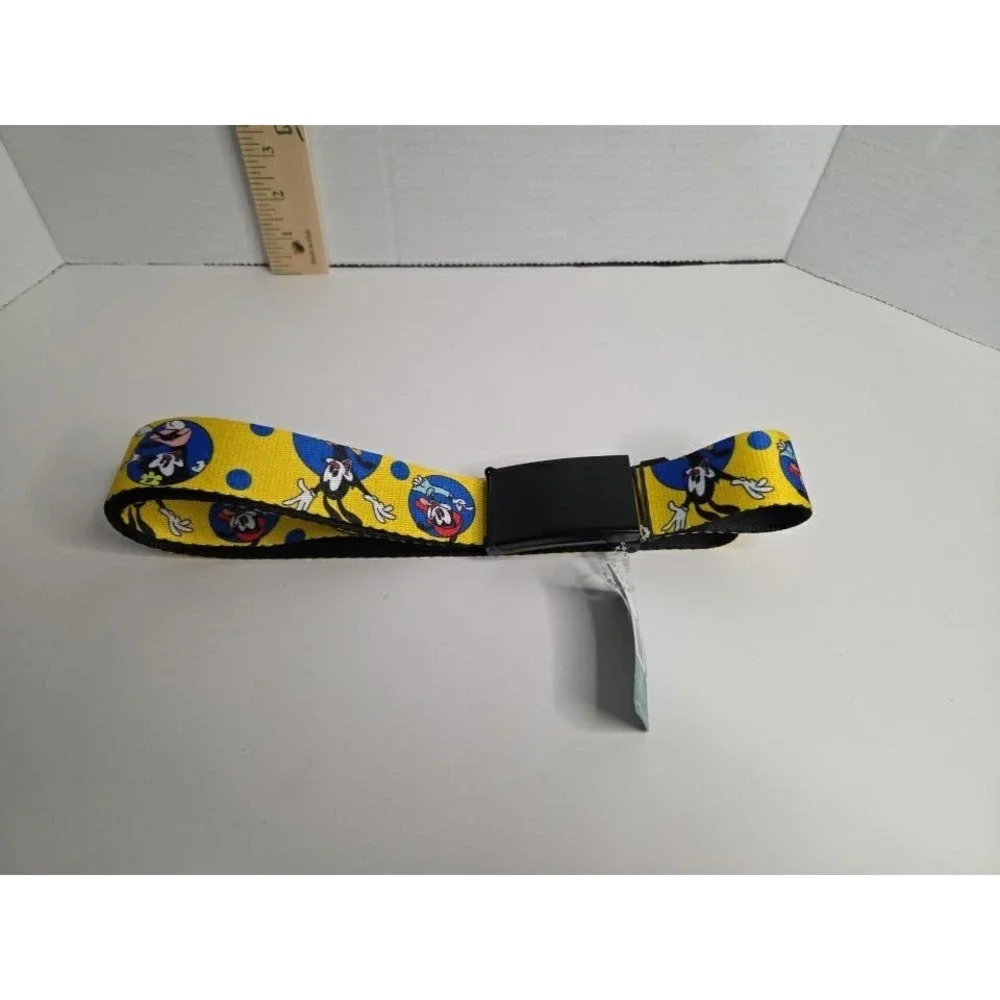 Adjustable Belt, Clamp Buckle, Cut-to-Fit, Animaniacs Yakko Wakko and Dot Poses